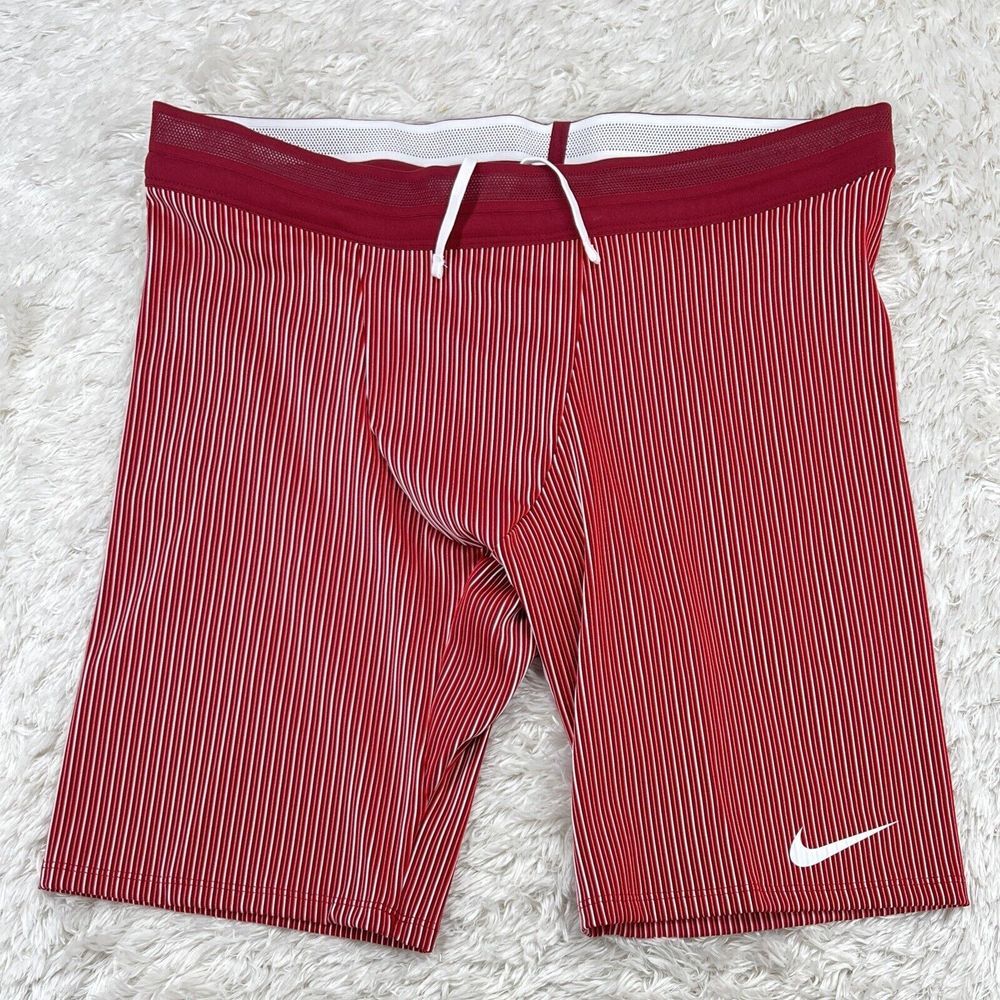 Nike Pro Elite 1/2 Tights Red White Track Field Made In USA Men's 3XL AO8152-611